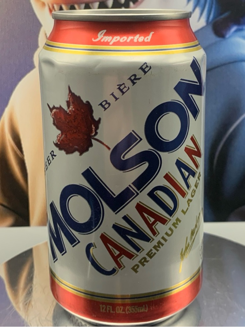 Vintage Beer Can Molson Canadian Beer Biere Premium Lager Tab Empty